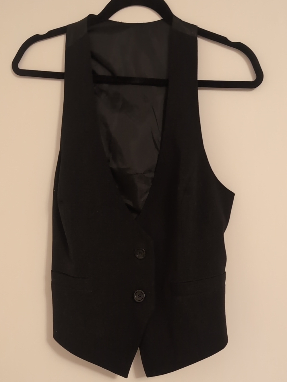 🖤 Tailored Women's Tuxedo Vest – Adjustable Back | Size S–M